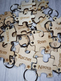 Small Jigsaw puzzle piece keyrings