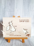 Abroad Wedding Guests Book - Two maps