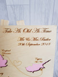 RECUT front panel ONLY existing guest book A4