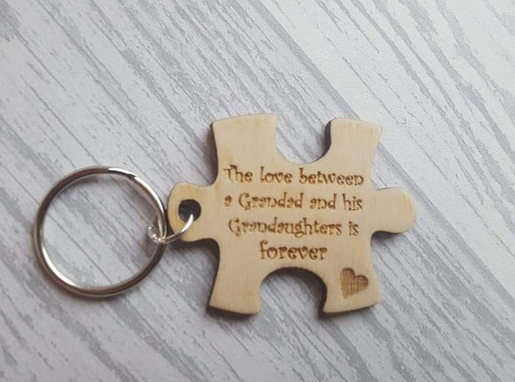 The Love between - Puzzle piece keyring