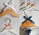4 for £26.50 Lasered engraved bridal hangers