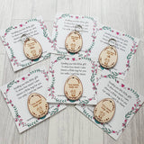 5 FOR £10 These Bunnies Hug you Pocket Hugs - 5.5cm 'we' version cards