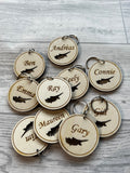 Personalised Country keyrings or magnets