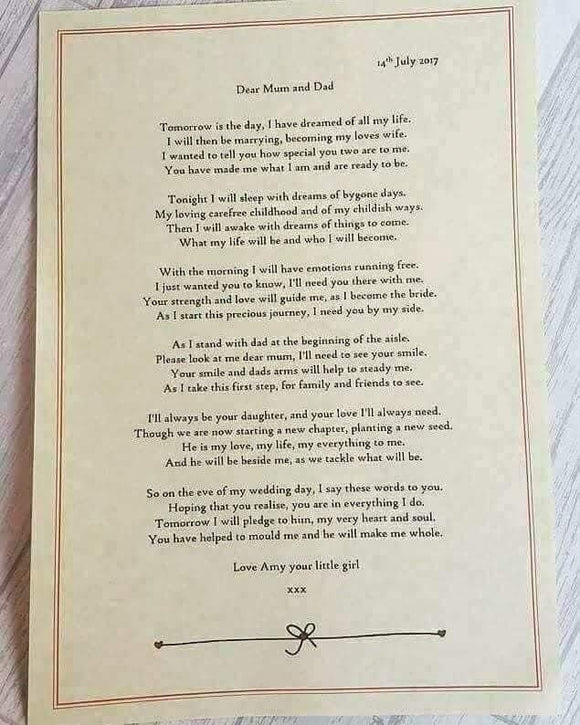 Parents Wax Sealed poem