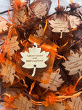 **Maple Leaf Wedding Decor, Maple Leaf Wedding Favours, Autumnal Wedding Decor, Rustic Wedding Decor, Maple Placement Names, Autumnal Favors**