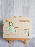 Abroad Wedding Guests Book - Two maps