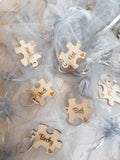 Small Jigsaw puzzle piece keyrings