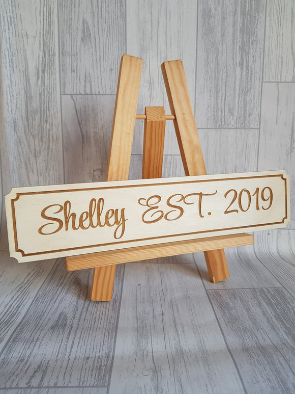 Laser Engraved Sign