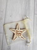 Starfish favours/ placement names