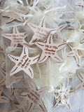 Starfish favours/ placement names