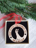 Our First Christmas Silhoutte Bauble