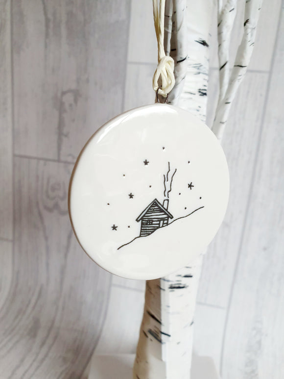 Double Sided Decorations- Snow Lodge