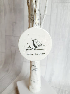 Double Sided Decorations- Robin Merry Christmas