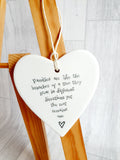 East of India - Ceramic Hanging Heart - Families Are Like Branches