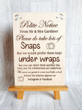 Social Media Sign, under wraps