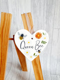 Ceramic Hanging Heart - Bee hearts