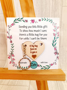 Heart Hugs - 5cm 'i' version cards - NON PERSONALISED