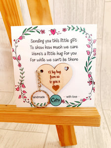 Heart Hugs - 5cm 'we' version cards - NON PERSONALISED