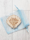 Destination wedding favours, Clam Wedding Favours