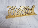 Freestanding wedding signs