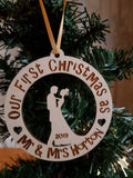 Our First Christmas Silhoutte Bauble