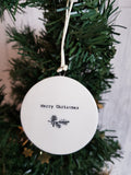 Double Sided Decorations- Merry Christmas Wreath