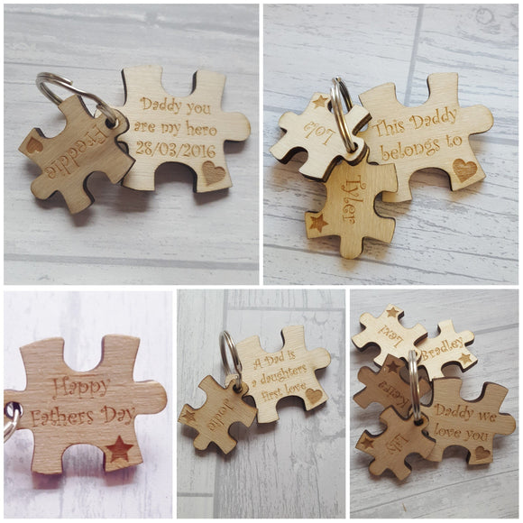 Puzzle piece Keyrings - Various Pieces