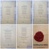 Wax sealed poems