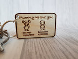 Stick Family Keyrings