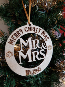 Merry Christmas Mr/Mrs - Mrs/Mrs - Mr/Mr Personalised