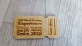 Magnetic Save the dates - wooden voucher