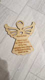 Memorial Angel Acrylic Or Wooden