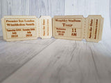 Magnetic Save the dates - wooden voucher