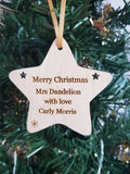 Teacher Baubles Round Or Pointy Stars