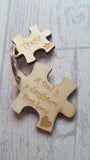 Grandad Jigsaw Puzzle Keyrings