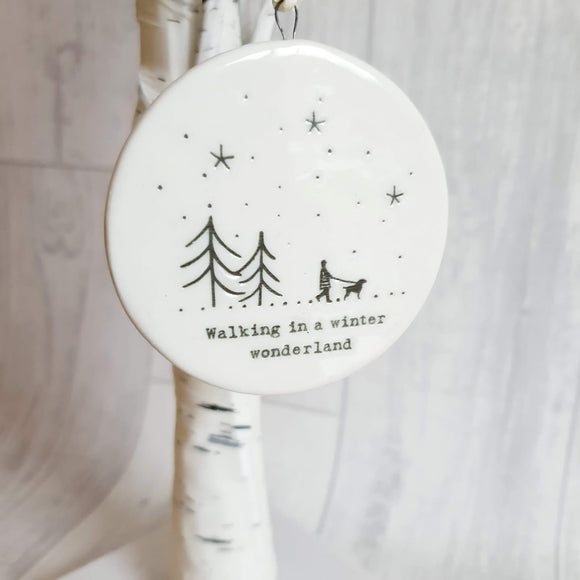 Double Sided Decorations- Walking in a winter wonderland