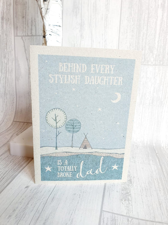 East Of India - Outdoors Card - Stylish Daughter Card