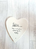 East of India - Ceramic Hanging Heart - Family Important