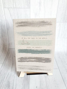 East of India - Colour Wash Card - Of All the Dads Card