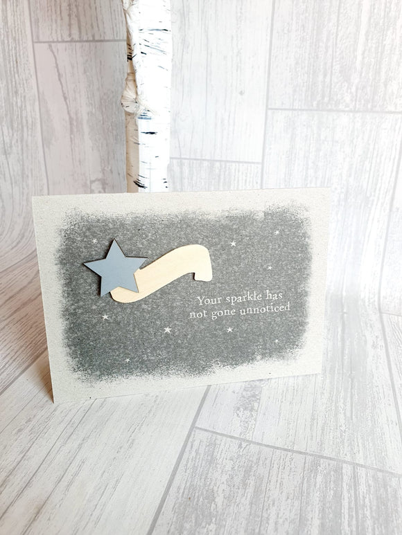 East of India - Shooting Star Card - Your Sparkle Card