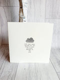East of India - Square Card - Cloud / Life Isn’t About Waiting for the Storm Card