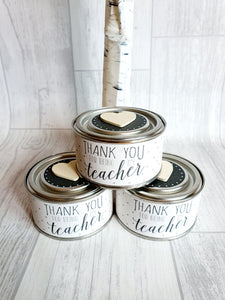 East of India - Tin Candle - Thank You Teacher