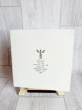 East of India - Square Card - Angel / Wherever You Go Card