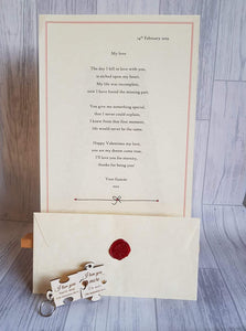 Wax Sealed Poem Valentine's day