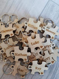 Small Jigsaw puzzle piece keyrings