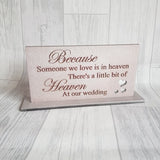 Wedding Memorial Freestanding sign