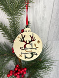 Initial & Name Personalised Bauble Tag
