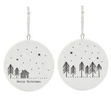 Double Sided Decorations- Merry Christmas Cabin