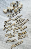 Table Placement names (Various Sizes)